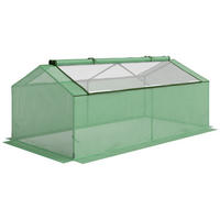 FOLIOVÝ SKLENÍK, zelený, kov, PE - zelená barva, plast (90/70/180cm) - Outsunny