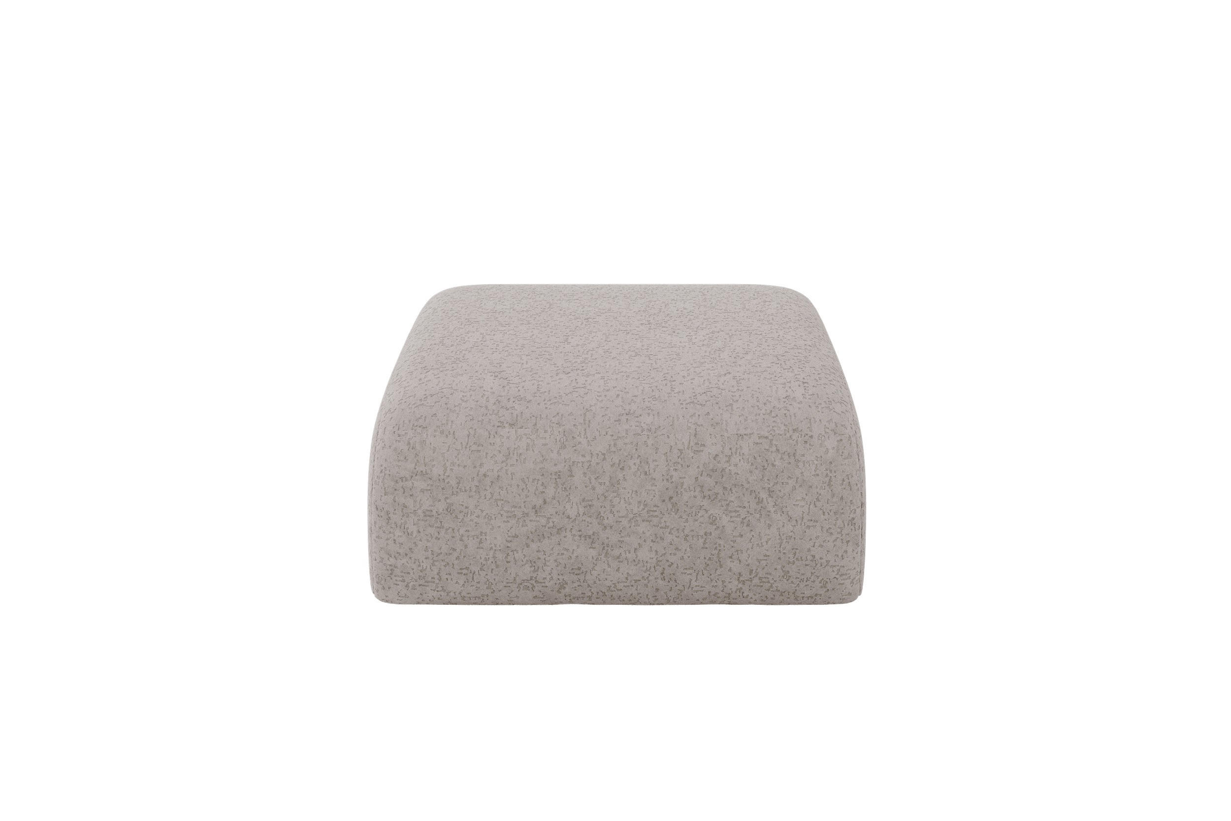 POUF MIRA-PUF 91x89x40 Hellgrau cm Velours Modular Sitzhocker - Hellgrau/Schwarz, Holzwerkstoff/Kunststoff (91/40/89cm) - ALTDECOR
