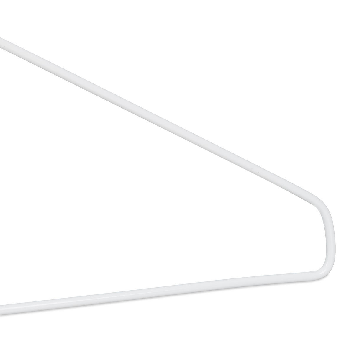 50XKOVOVÉ vešiaky - biela, kov/plast (40/20/0.3cm) - Relaxdays