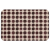 WC PŘEDLOŽKA Puntíky - Vzor - Hnědý 60x40 cm - bordeaux, textil/plast (60/1cm) - OnlyWow