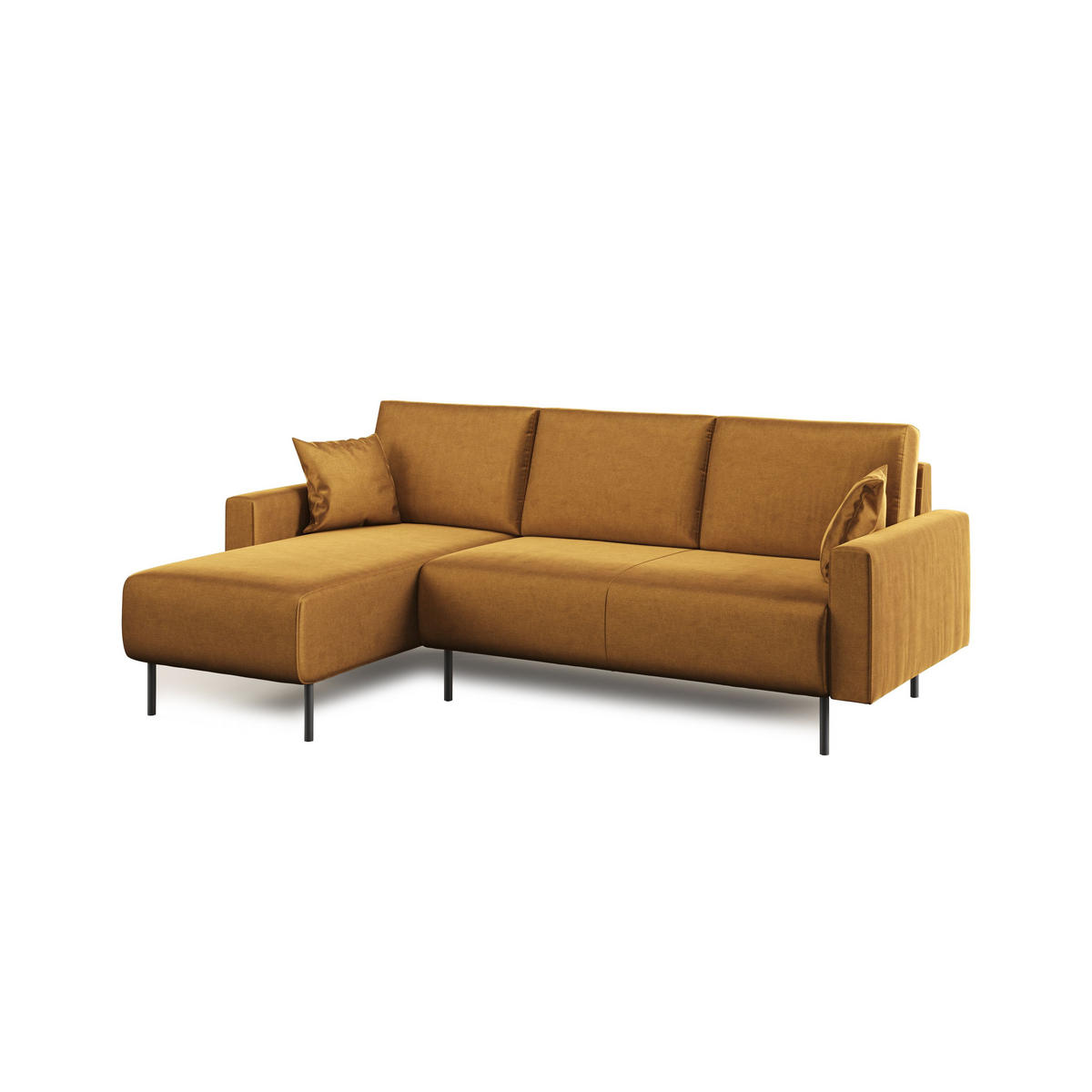 ECKSOFA Arthur - Goldfarben, Textil (224/91cm) - Divani.store