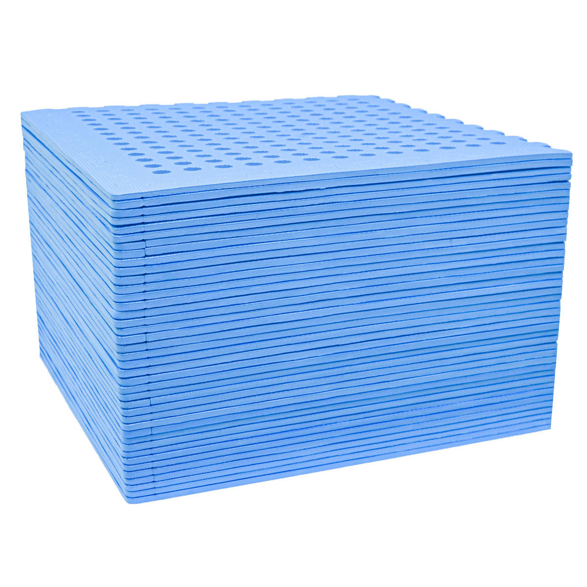 POOLMATTEN 13,9m² 40 EVA Matten 62 cm Blau - Blau, Kunststoff (62/62cm) - eyepower