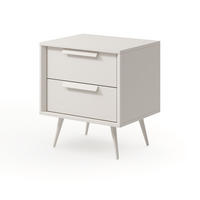 NACHTTISCH 52 cm Kaschmir Fabora mit 2 Schubladen - Kaschmir, Holz/Metall (52/57/40cm) - Emporius