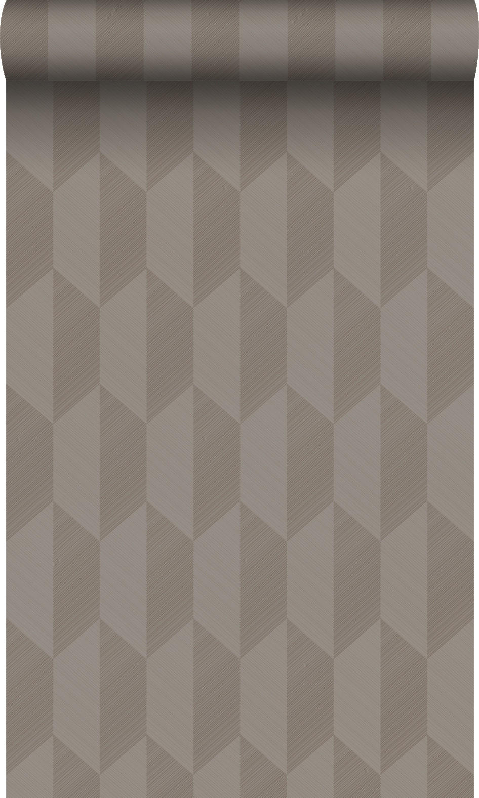 TAPETE 3D Muster 50 x 900 cm - Braun, Papier (50/900cm) - Origin Wallcoverings