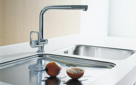 Ewe Küchen Nuova C Wasserhahn Silber