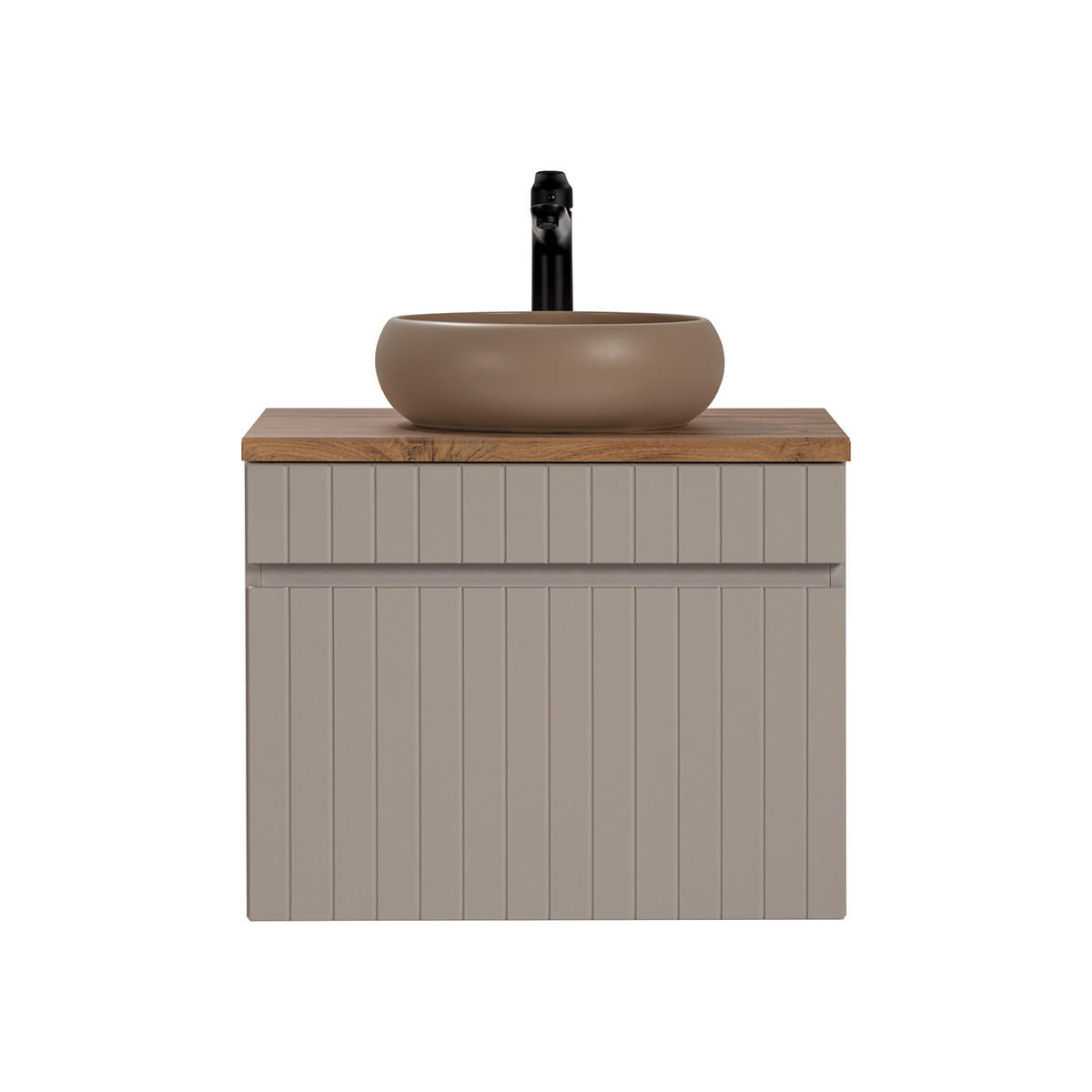 WASCHTISCH 60.4cm Zelie Kaschmir - Beige, Holzwerkstoff (60.4/48/46cm) - Petits-meubles