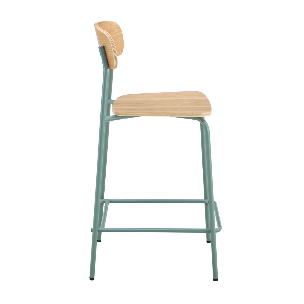 BARSTUHL 2-tlg., Hellblau - Blau, Metall (42/96/50cm) - Oviala