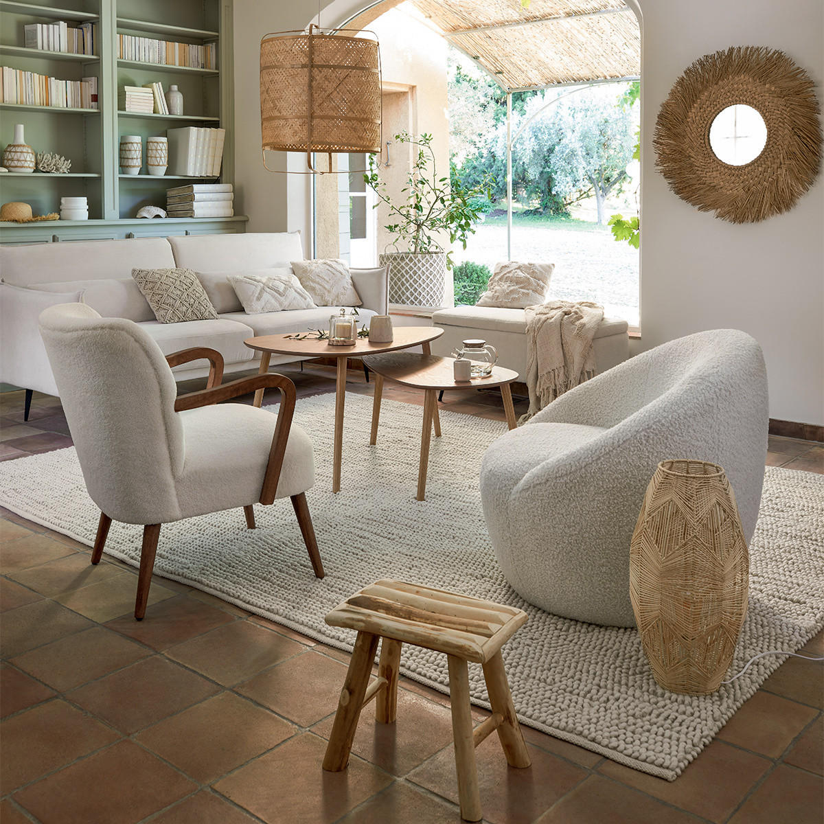 KAFFEETISCH Tränenform Mileo Braun - Braun, Holzwerkstoff (98/60/51.5cm) - Atmosphera Createur d´interieur