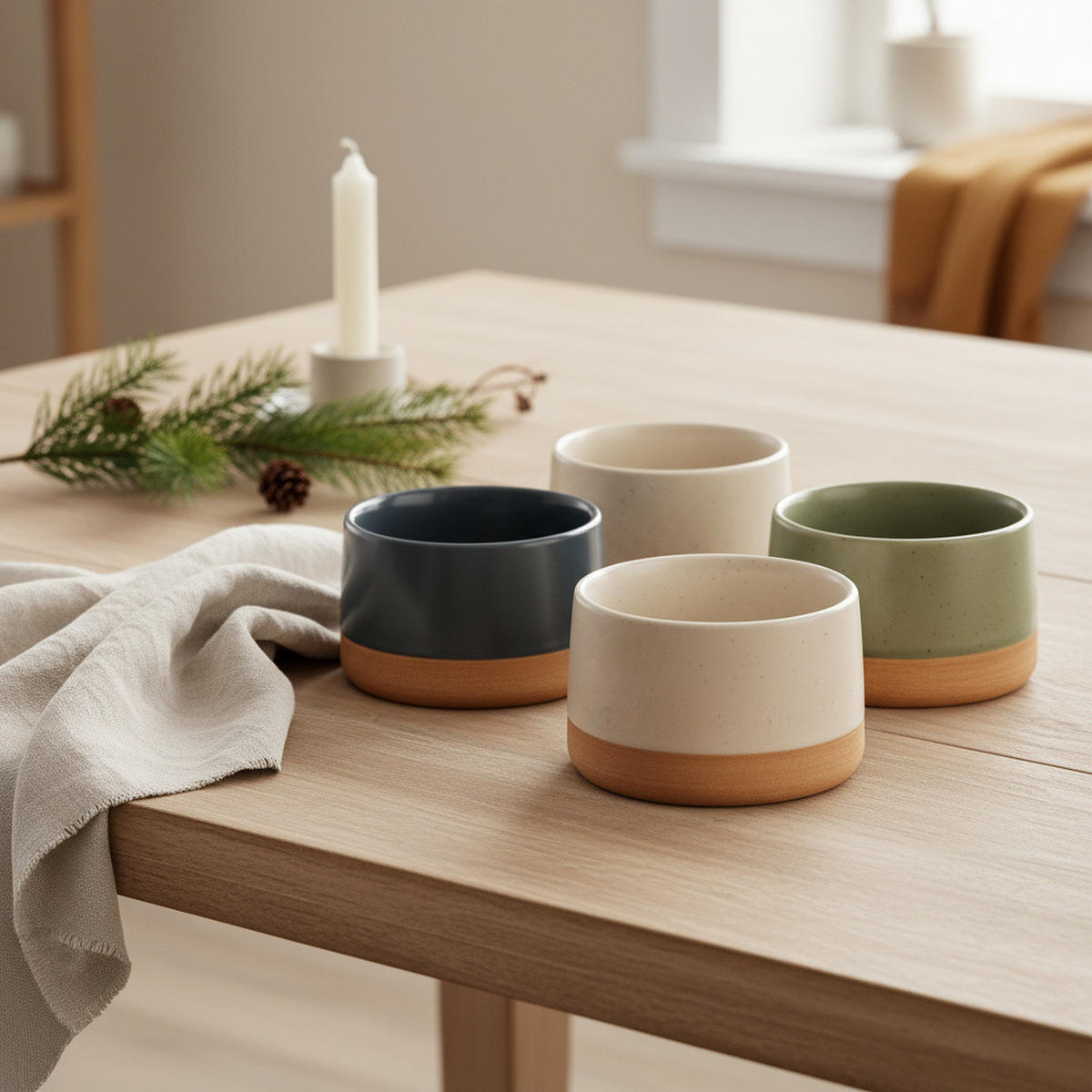 SNACKSCHALEN Voyo 4 x Ø9,5 cm - Multicolor, Keramik (9.5cm) - Excellent Houseware