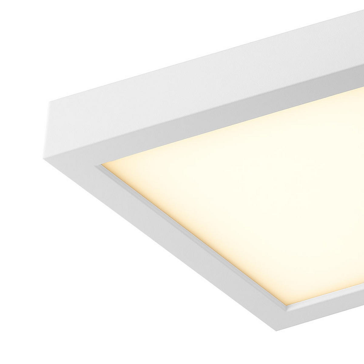 LED DECKENPANEL Weiß eckig - Weiß, Kunststoff (58.2/20.2/4.1cm) - Briloner