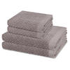 FROTTIERSET Harmony 4-teilig - Grau, Textil (50/100cm) - Ross