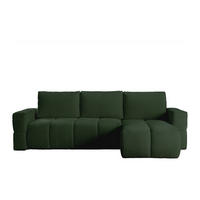SCHLAFSOFA - 5 Personen - Stoff - Grün - - Grün, Textil (301/100/178cm) - Vente-Unique
