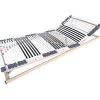 LATTENROST manuell Verstellbar 44 Leisten 70x200 cm 8,5 cm Hoch 7-Zonen bis 200 kg - Weiß/Naturfarben, Holz (70/200cm) - Matratzen Perfekt