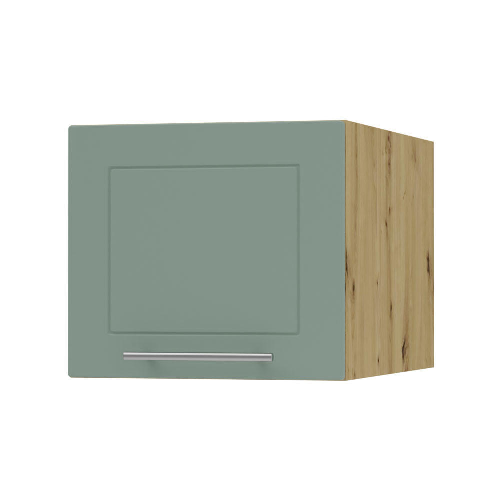 KLAPPHÄNGESCHRANK Kvantum W6B/45 Mint Matt / Eiche Artisan Matt 45 / 59 / 36cm - Eiche Artisan/Mintgrün, Holz/Holzwerkstoff (45/36/59cm) - Feldmann-Wohnen