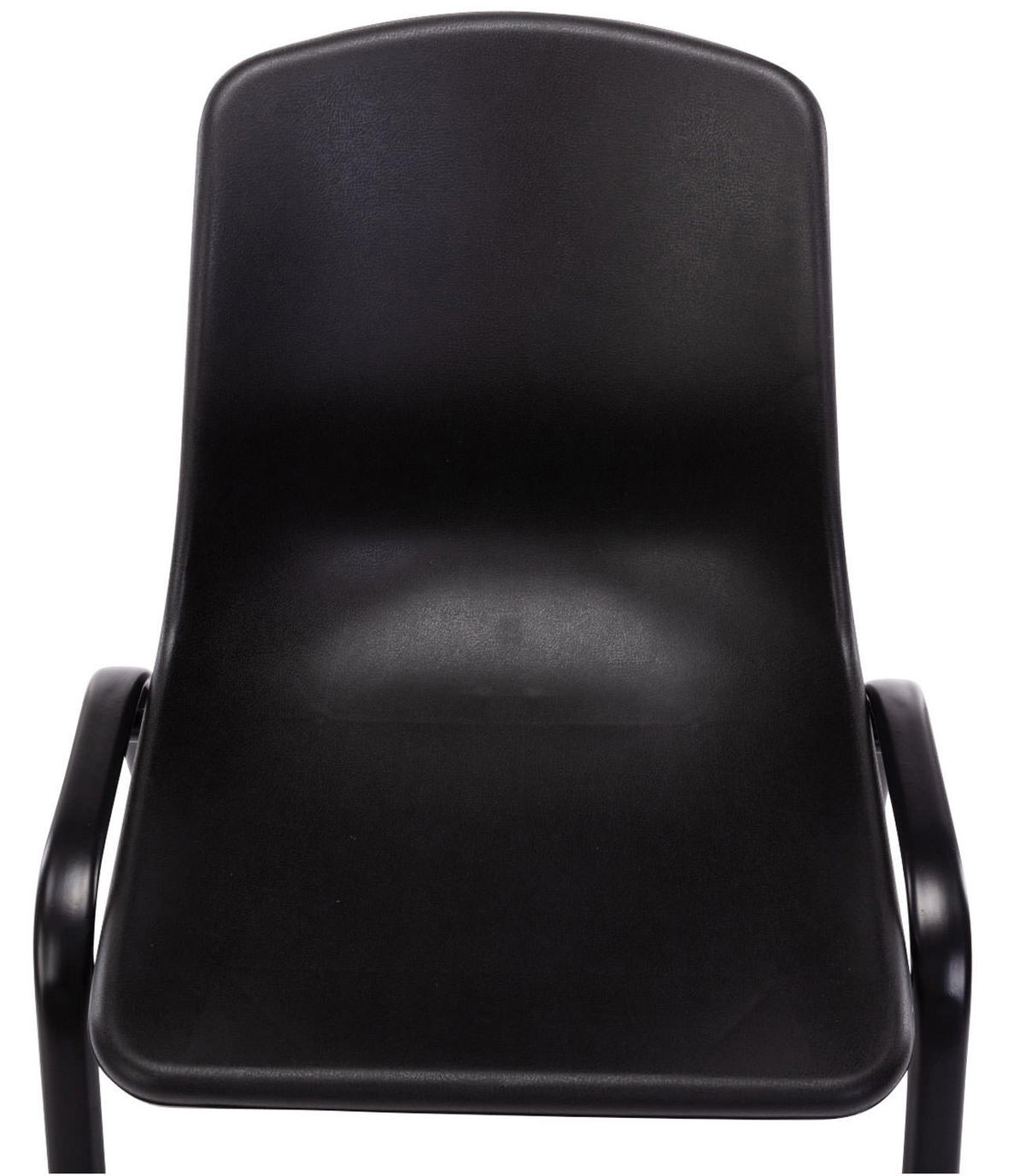 STUHL 4er Set Kunststoff schwarz - Schwarz, Kunststoff/Metall (47/76/52cm) - CLP