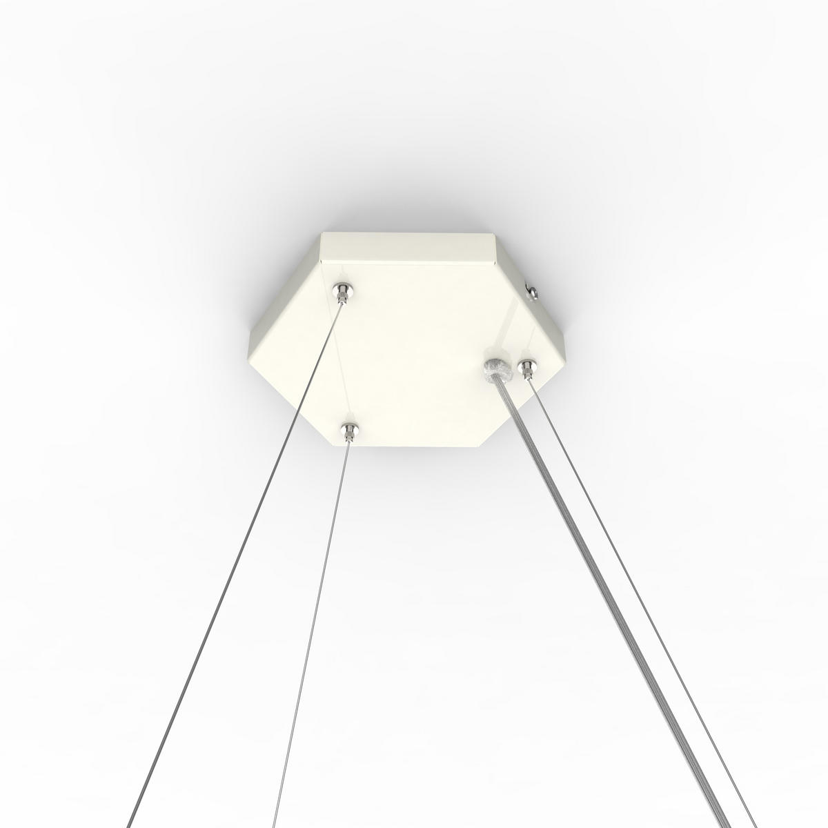 LED-HÄNGELEUCHTE - Weiß Hochglanz, Metall (1.6/100/40cm) - Lumicom