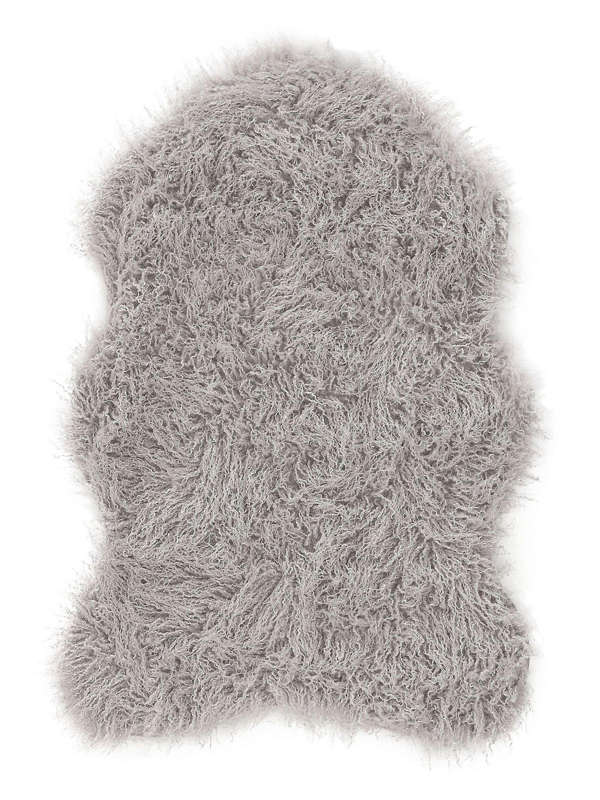 KUNSTFELL-TEPPICH Oscar Grau 60x90 cm - Grau, Textil (60/90cm) - benuta Nest