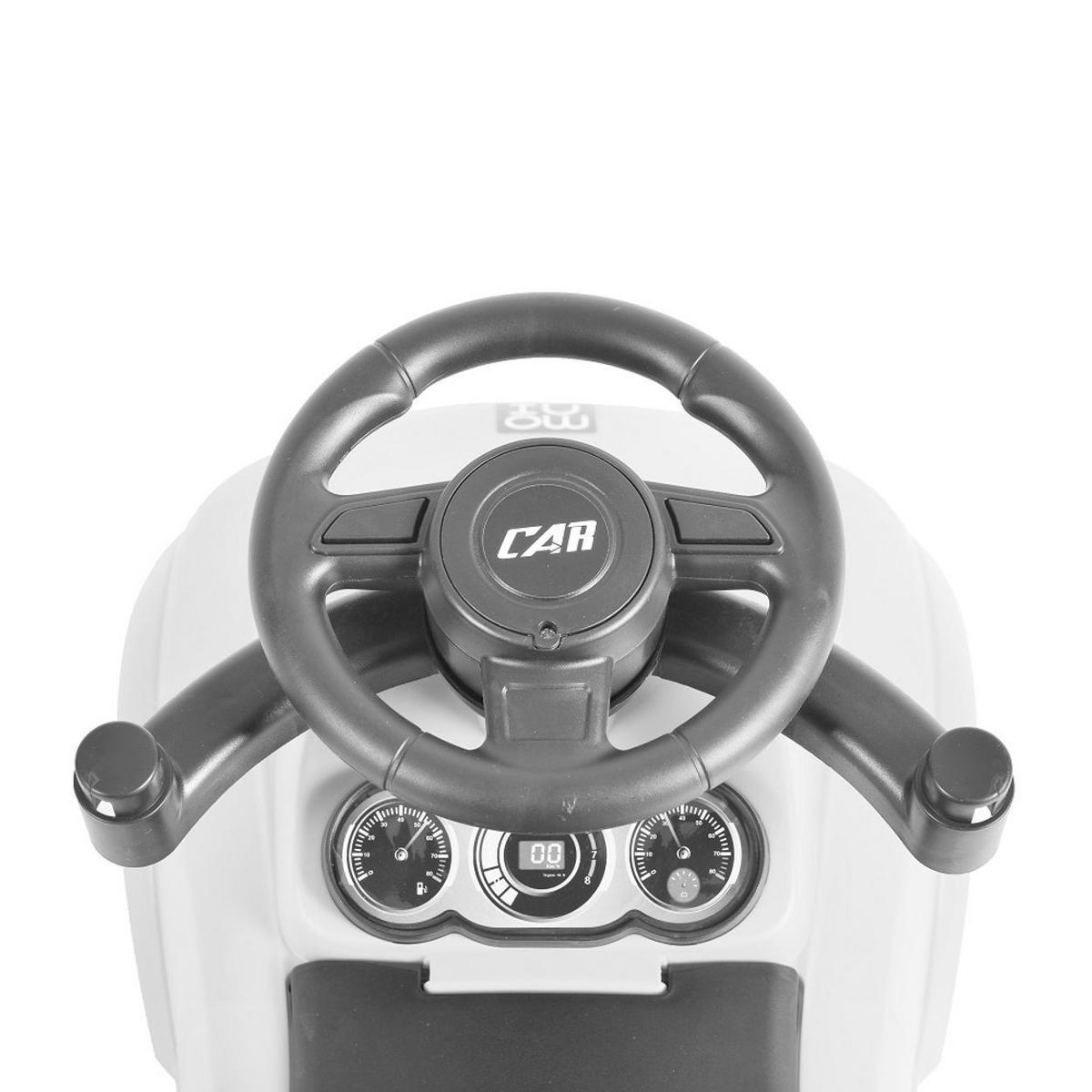 RUTSCHER Victory 2 in 1 weiß Rutscher mit Griff Lehne Fußstütze Musikfunktion - Weiß, Kunststoff (87/66/41cm) - Moni