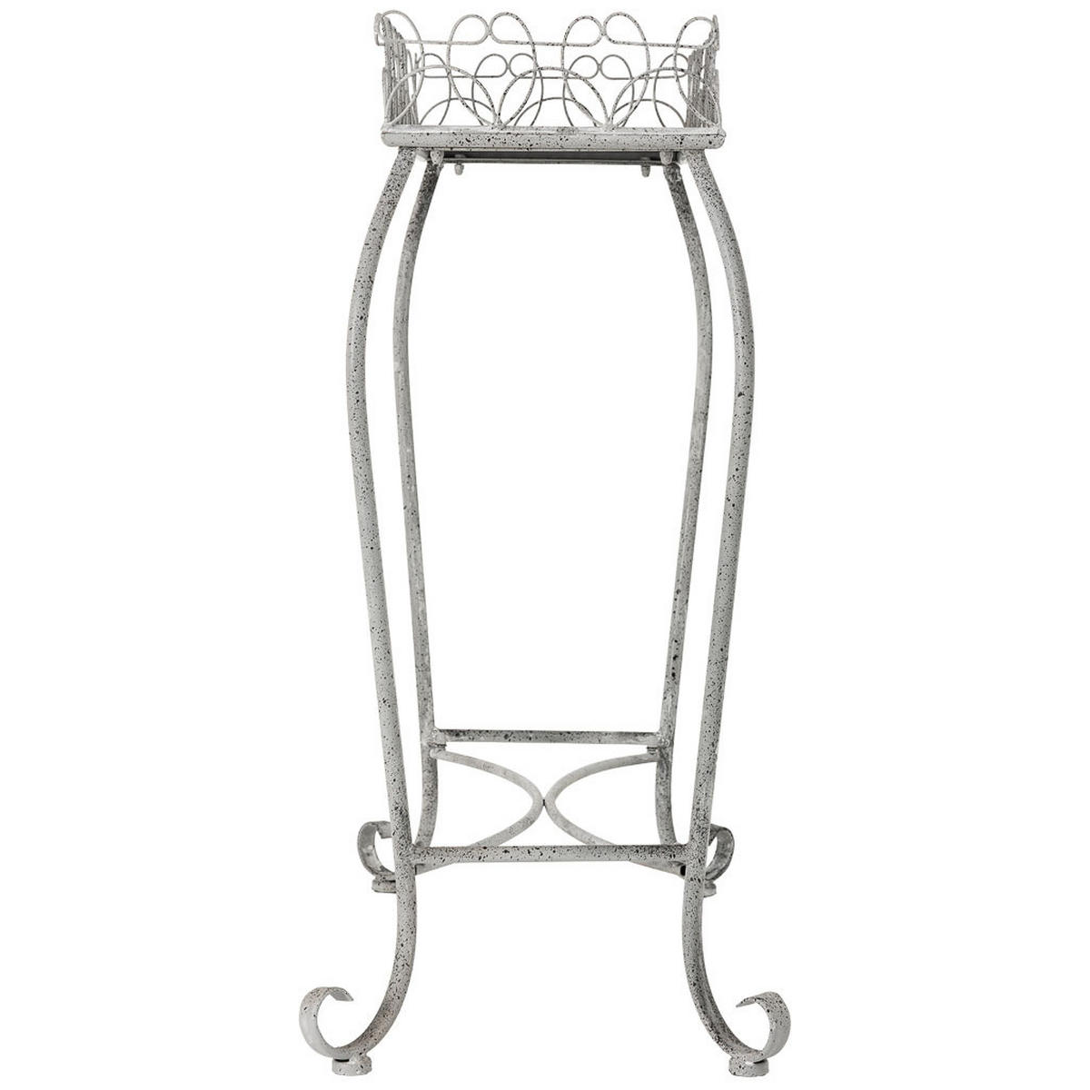 KONSOLENTISCH aus Metall, 77x38x84cm - Grau, Metall (38.1/76.84/84.46cm) - Wanderlust