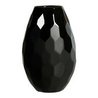 VASE Onyx schwarz 26 cm - Schwarz, Keramik (26cm) - Ritzenhoff Breker