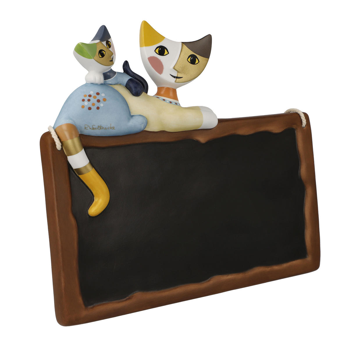 WILLKOMMENSSCHILD Rosina Wachtmeister Accomodati pure, Porzellan, Bunt, 23 x 21.5 cm - Multicolor, Keramik (1.5/21.5/23cm) - Goebel