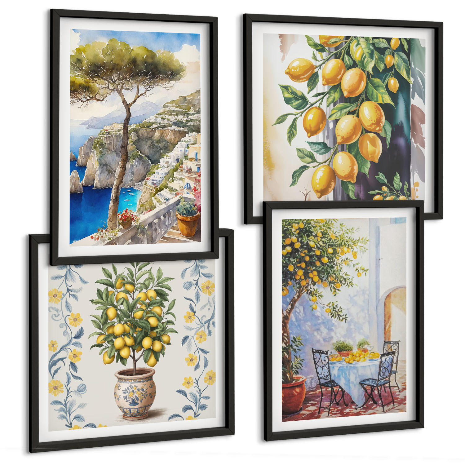 Tulup Bilder Schwarz 50x50 cm