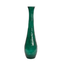 BODENVASE JUTHA Ø25x99 cm, Glas, Dunkelgrün - Dunkelgrün, Glas (99cm) - Light & Living