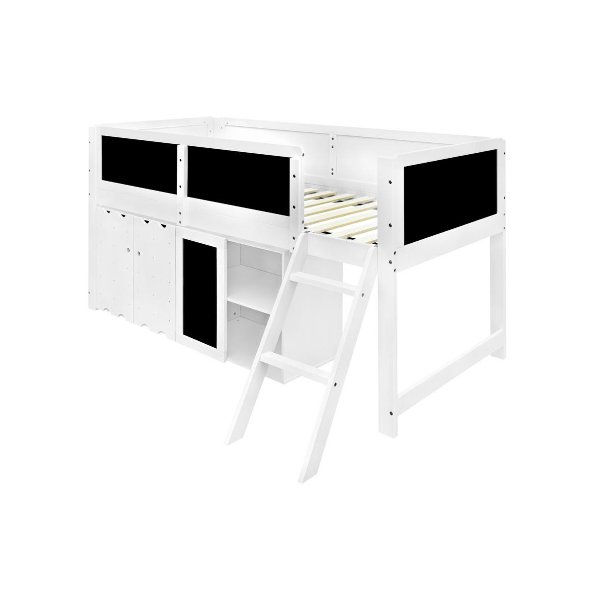 HOCHBETT Kiefer MDF Sperrholz 90/200 cm Weiß - Weiß, Holz/Holzwerkstoff - Raumix