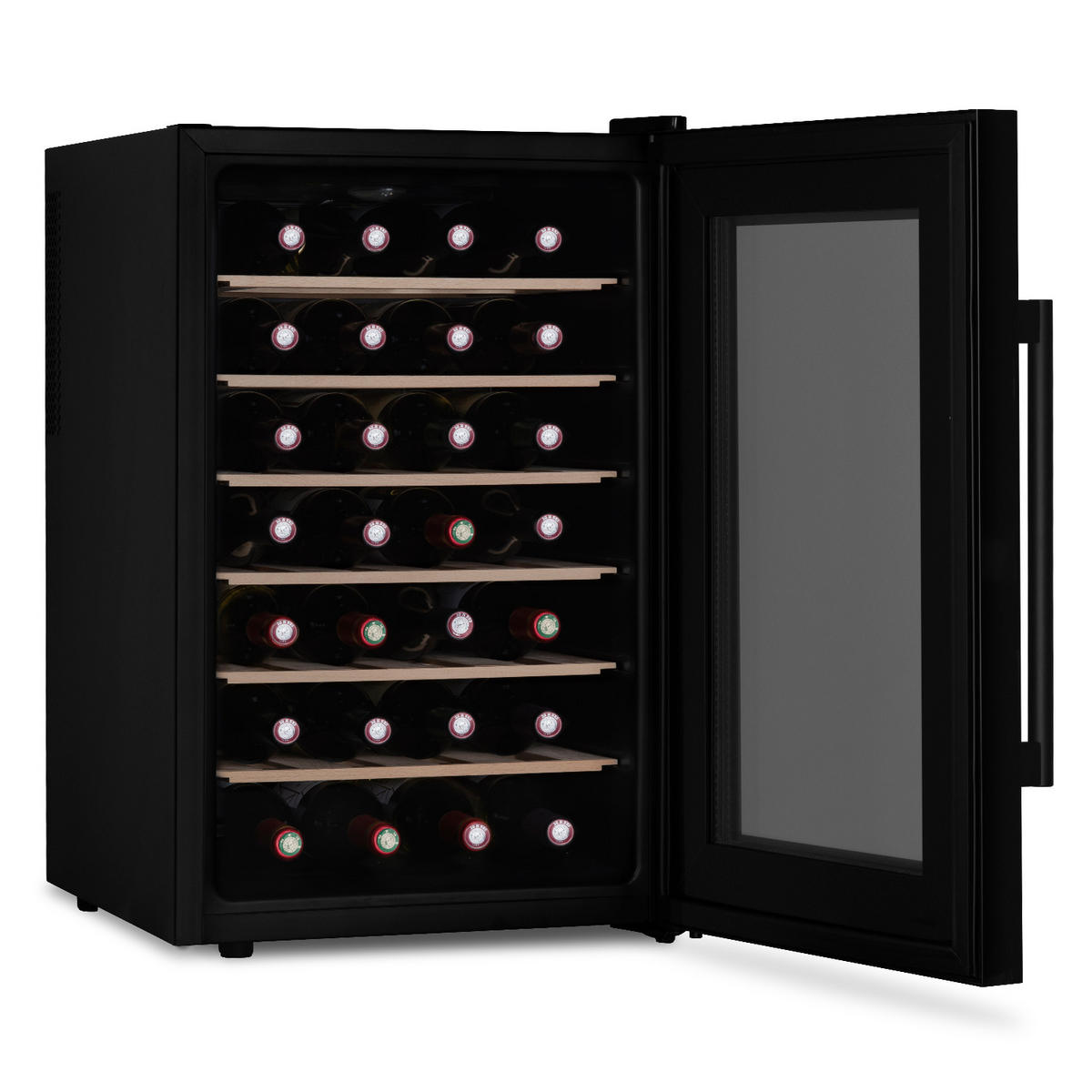 WEINKÜHLSCHRANK CAVCB28 Schwarz, von 28 Flaschen, 70L - Schwarz, Metall (45/73.5/52.5cm) - Les Petits Champs