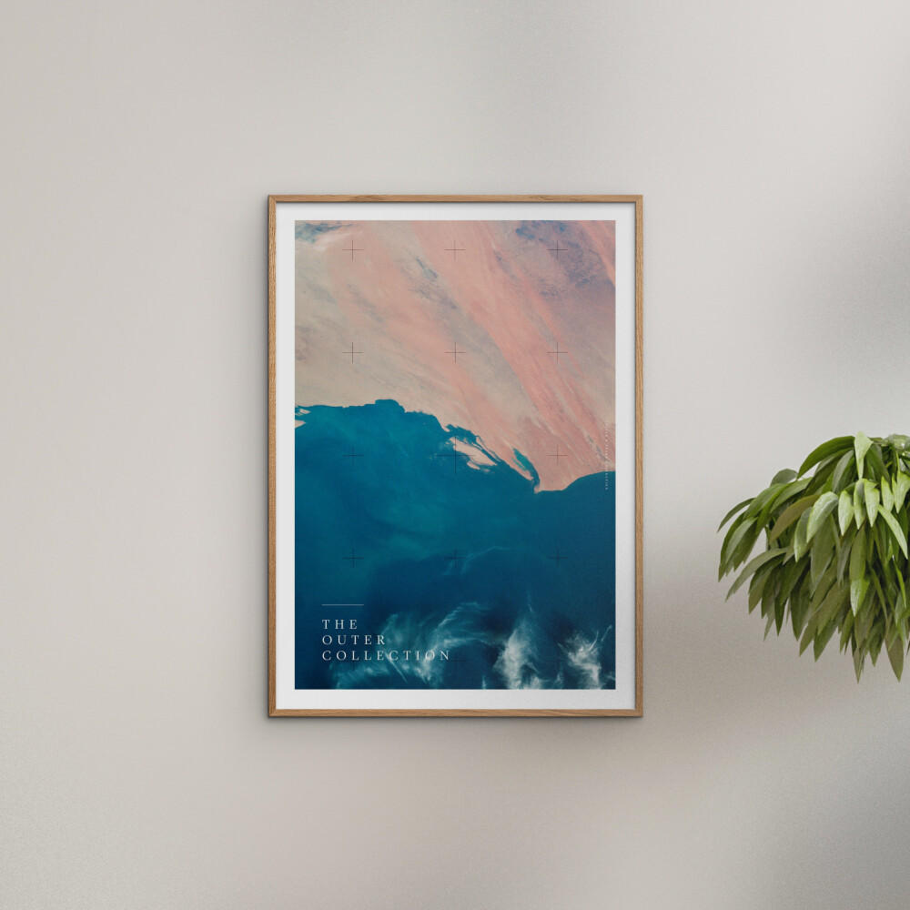 POSTER Arch Atelier - The Outer Collection – 001 - Blau, Papier (70/100/0.1cm) - Poster&Frame
