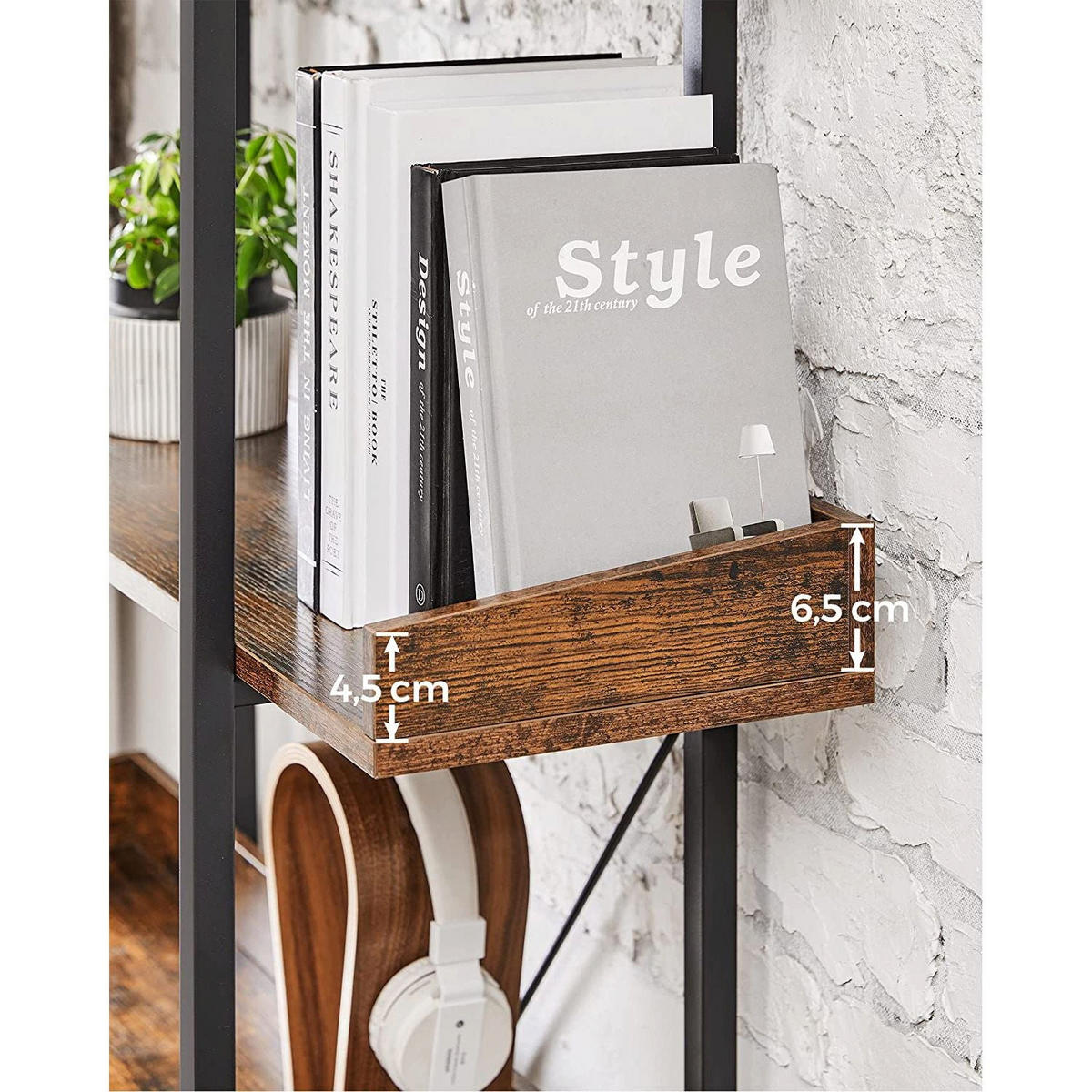 BÜCHERREGAL STANDREGAL - Braun, Holzwerkstoff (28/178/100cm) - Hansiro