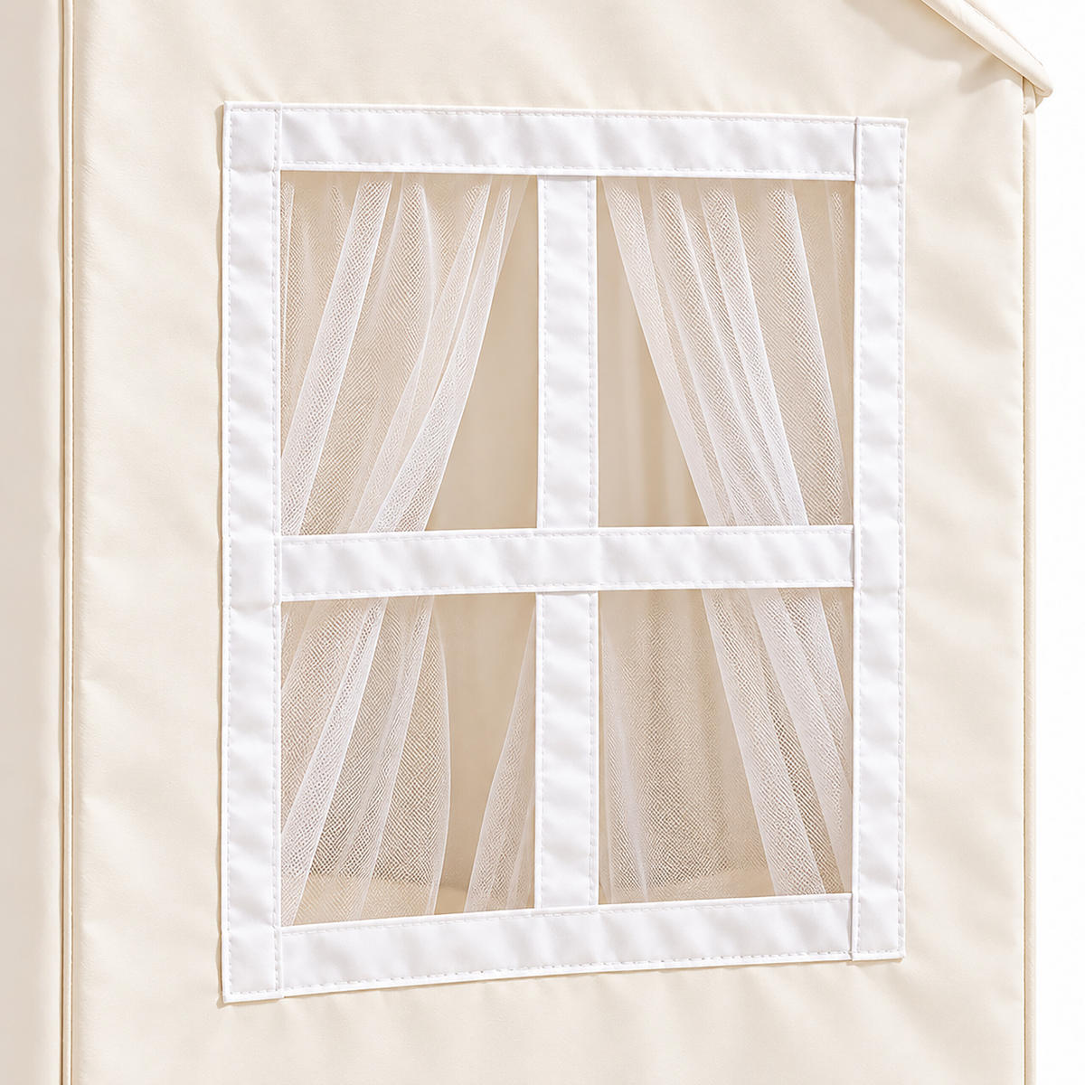 STAN Béžový dětský s girlandou - béžová, kov/textil (125/95cm) - Relaxdays