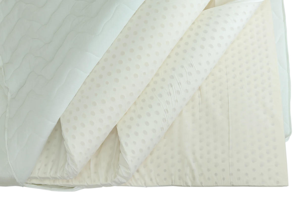MATRATZE Natura Latex Weiß 80x200 cm H2 - Weiß, Naturmaterialien/Textil (80/200cm) - Letti Moderni