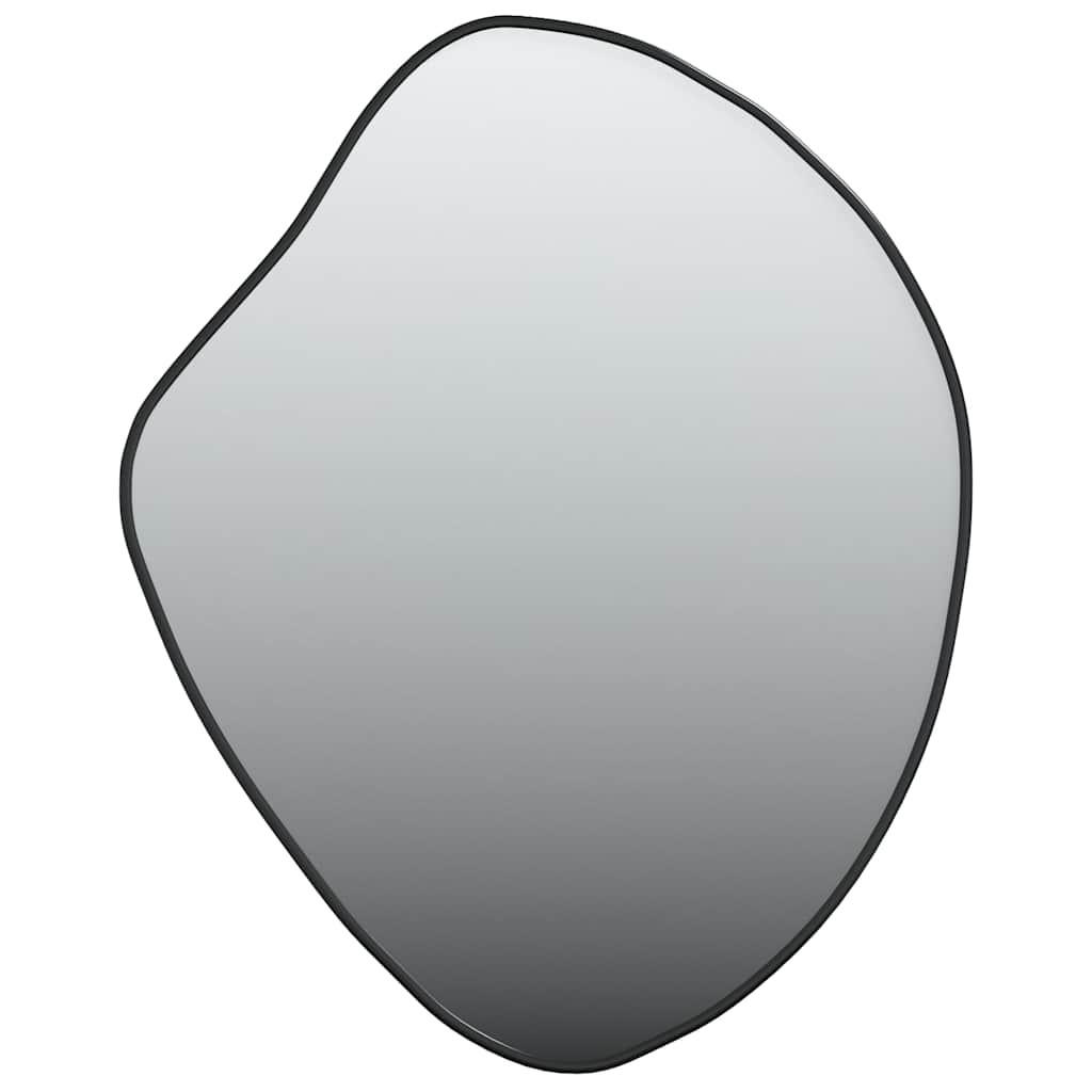 WANDSPIEGEL Schwarz 60/50 Cm - Schwarz, Glas (50/60/60cm) - vidaXL