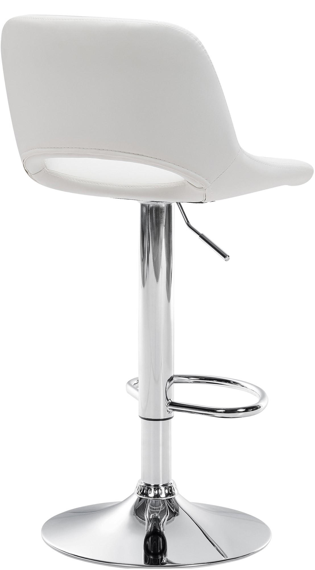 Thumbnail - Deluke Barhocker, Weiß, Leder, 42x86x46 cm, Esszimmer, Barmöbel, Barhocker