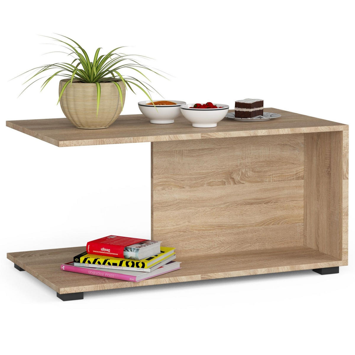 COUCHTISCH Margo, 90x45x50cm, Sonoma - Sonoma Eiche, Holz (50/90/45cm) - Milordbikes