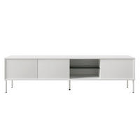 TV stolík Modity Biely 175/47/31 cm - biela, kov/kompozitné drevo (175/47.5/31.2cm) - Selsey