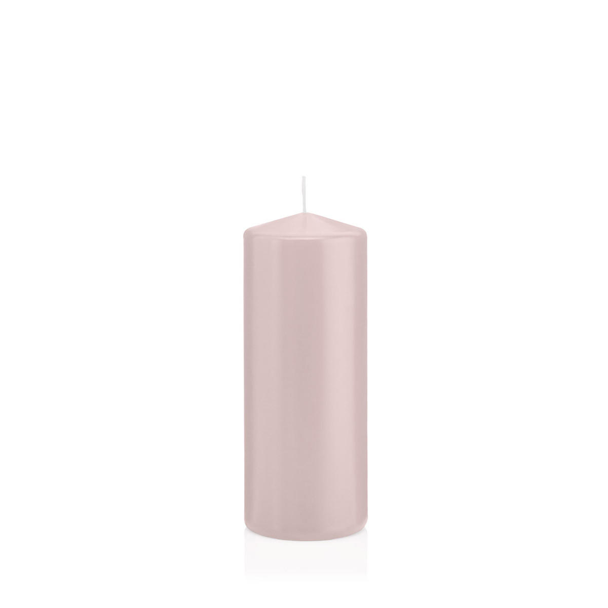 STUMPENKERZEN Rosé Ø 58 x 120 mm, 16 Stück - Rosa, Paraffin (6/12cm) - Wiedemann Kerzen