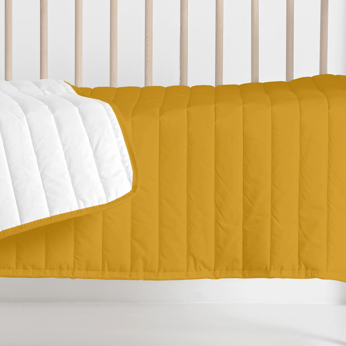 TAGESDECKE dash 100x130 cm (kinderbett) senf - Gelb, Textil (100/130cm) - Happy Friday