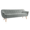 SOFA Skand 3 - Naturfarben/Grau, Holz/Textil (180/75/74cm) - MIRJAN24
