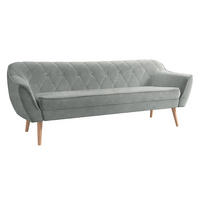 SOFA Skand 3 - Naturfarben/Grau, Holz/Textil (180/75/74cm) - MIRJAN24