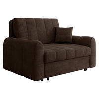 SCHLAFSOFA Viva Moon II - Schwarz/Braun, Holz/Metall (148/85/98cm) - MIRJAN24