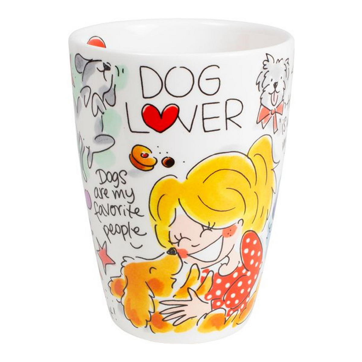 XL-BECHER Hundeliebhaber in Bunt - 500 ml - Multicolor, Keramik (0.5L) - Blond Amsterdam