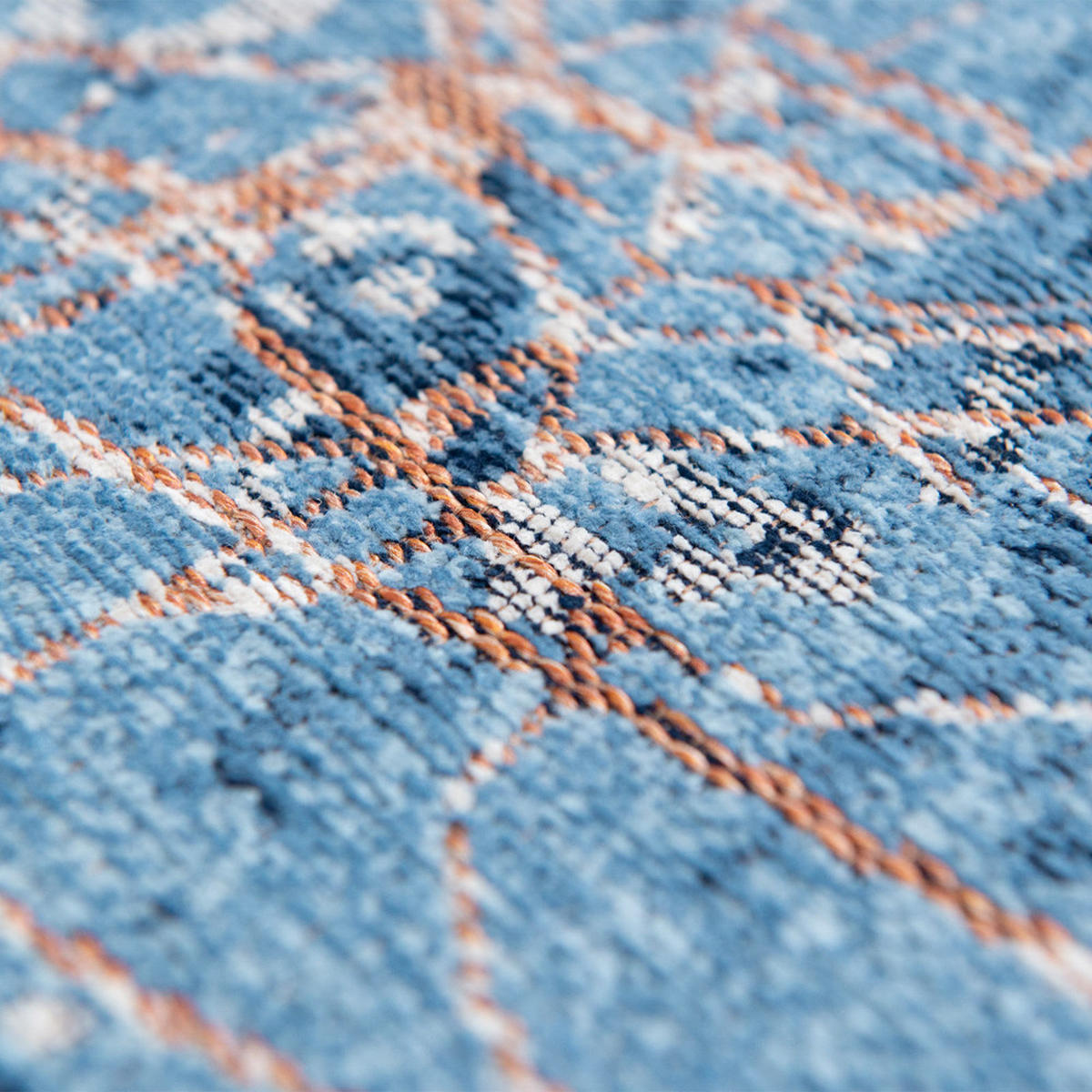 TEPPICH Conductive Blue Cities 170/240 cm - Blau, Textil (170/240cm) - Louis De Poortere