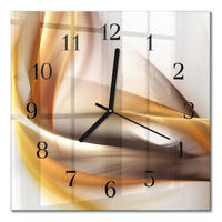 WANDUHR 30x30 cm - Abstraktion - Multicolor, Glas (30/30/0.4cm) - TULUP
