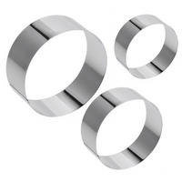 BACKFORM 3er-Set - Silberfarben, Metall - La Cucina