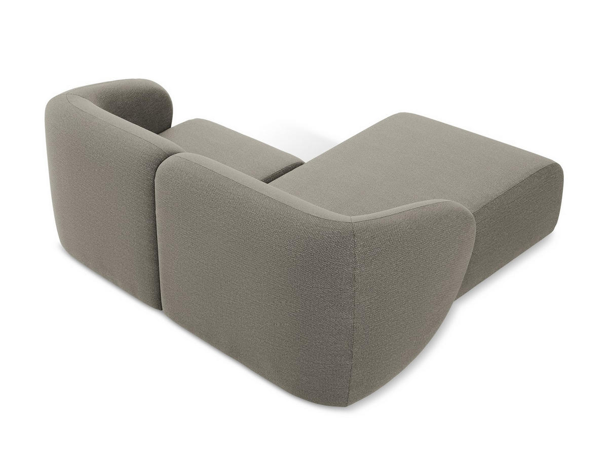 SOFAELEMENT Samt Stoff Gelb - Currygelb/Schwarz, Holzwerkstoff/Kunststoff (75/77/90cm) - Makamii