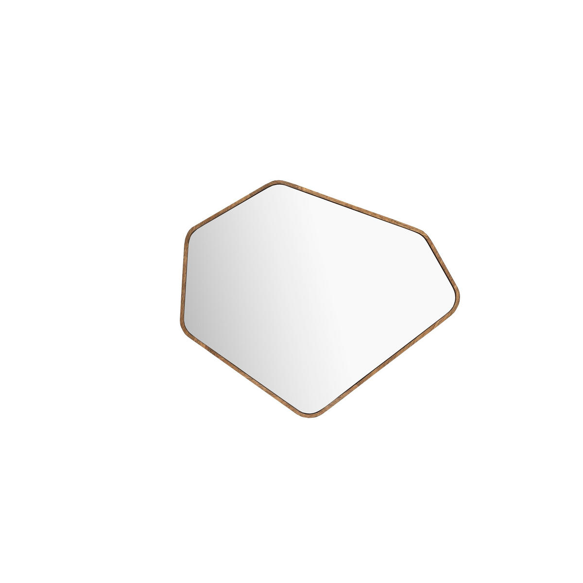 WANDSPIEGEL Bryn Asymmetrische Form - Braun, Holz (41.5/50/3cm) - Dutchbone