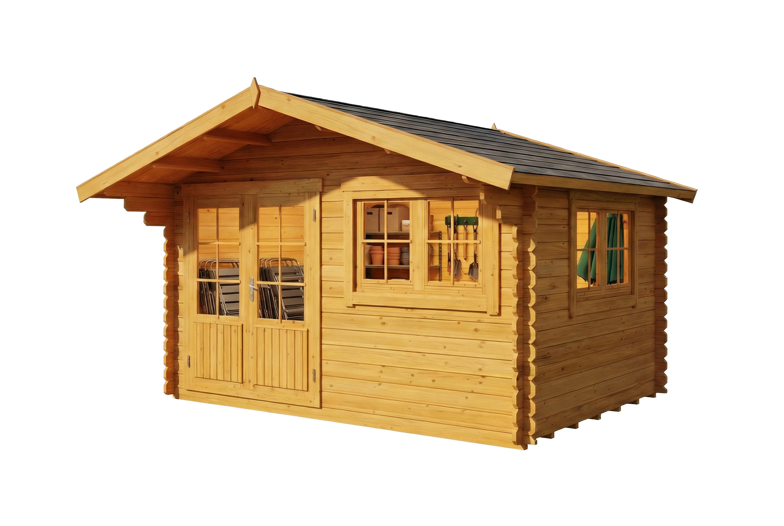 Alpholz Gartenhaus Pinien 438x268x367 cm