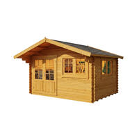 GARTENHAUS Holz Gabriel - Pinienfarben, Holz (438/268/367cm) - Alpholz